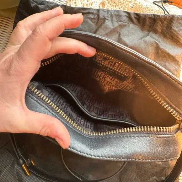 Kurt Geiger Black Quilted Kensington Leather Crossbody - Picture 4 of 6